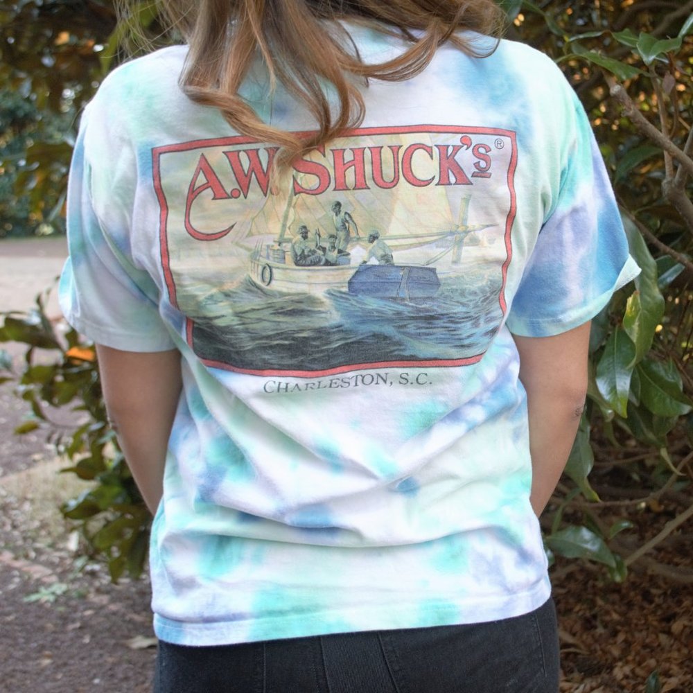 A. W. Shuck's Charleston Oyster Bar Tie Dyed T-Shirt